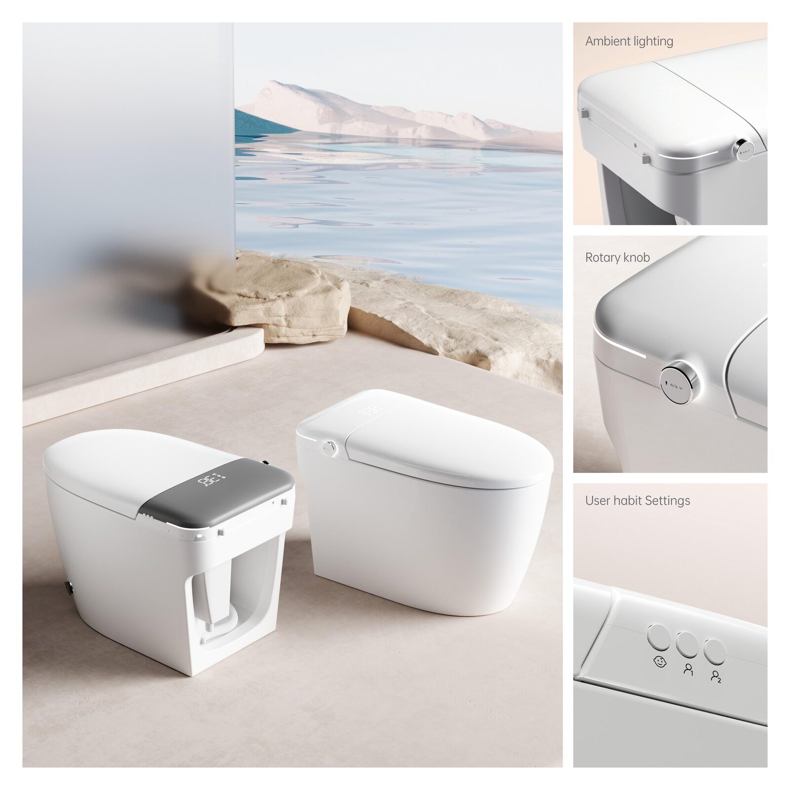 KORU Q6 in a bathroom